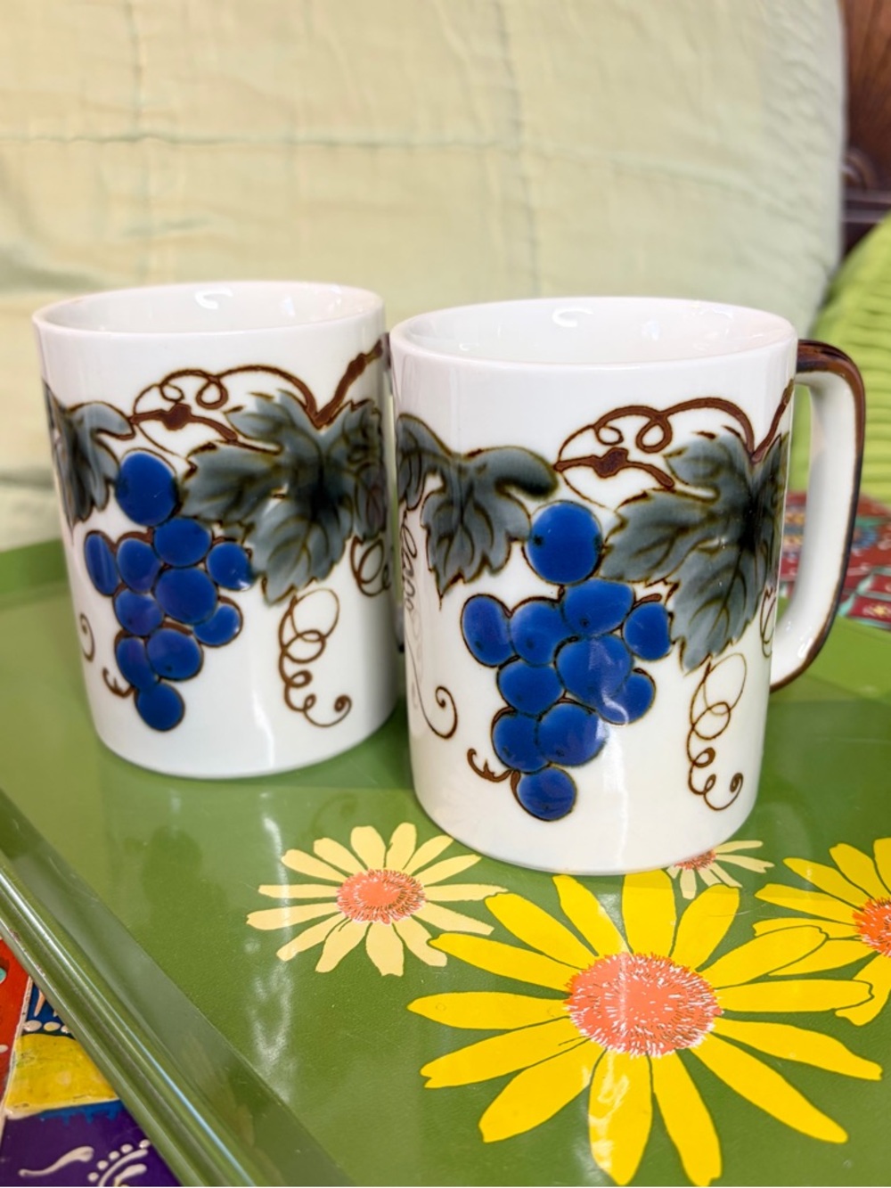 Otagiri Japan Grape Mug set of 2